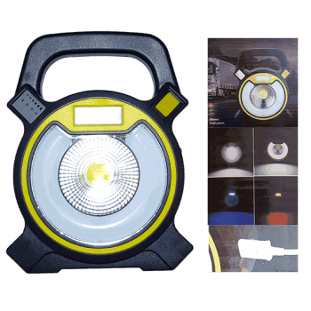 Фонарь светодиодный аккумуляторный W815 (2-4 аккумулятора, подзарядка мобильных устройств)