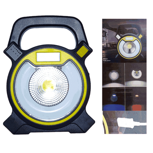 Фонарь светодиодный аккумуляторный W815 (2-4 аккумулятора, подзарядка мобильных устройств)