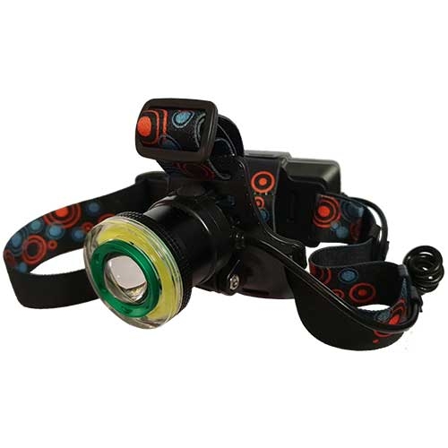 Фонарь на голову аккумуляторный FA-XQ179-T6+СОВ (1мощный диод T6+СОВ, 2 аккумулятора)