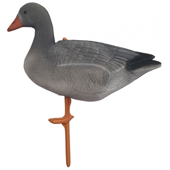 Муляж отдыхающего гуся (белолобый -натуральное перо) надувной