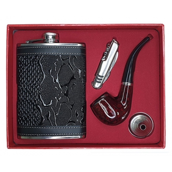 Набор подарочный (Фляжка+ножик+трубка)