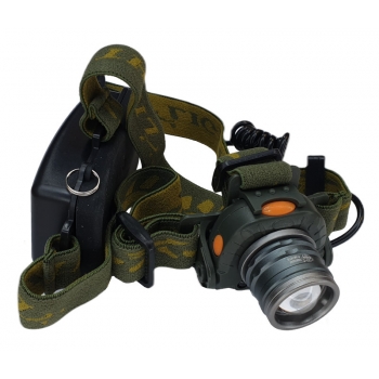 Фонарь на голову аккумуляторный Р6616-T6 (мощный диод T6, датчик движения, 1 аккумулятор 18650, 3 батарейки ААА, зарядка 220/12V)