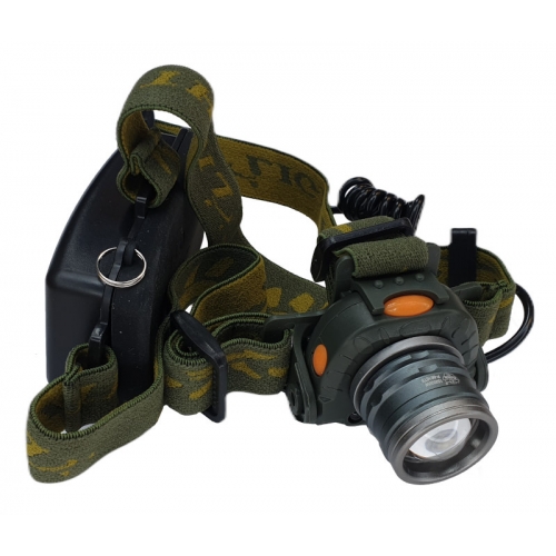 Фонарь на голову аккумуляторный Р6616-T6 (мощный диод T6, датчик движения, 1 аккумулятор 18650, 3 батарейки ААА, зарядка 220/12V)