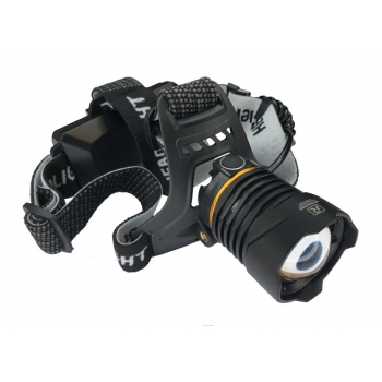 Фонарь налобный 8059-2-P50 (белый+синий диод), 2акк. 18650,USB