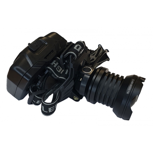 Фонарь на голову аккумуляторный GL-8090-Р90 (мощный диод Р90, 3 аккумулятора, зарядка USB, power bank)