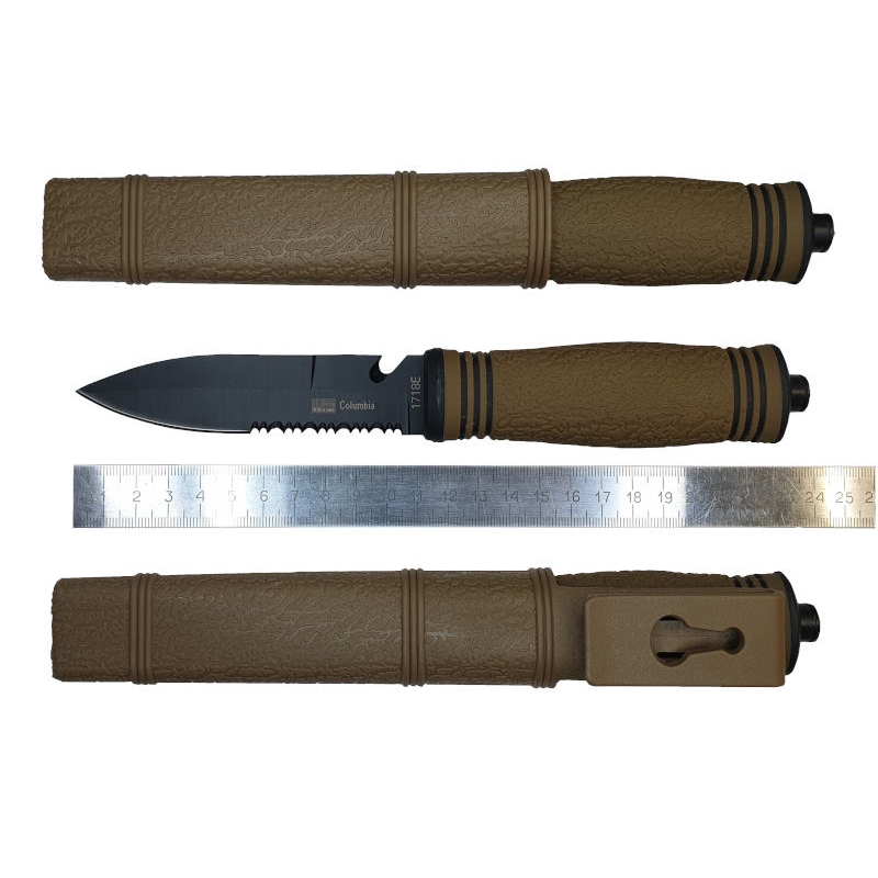 Нож 1718 с серрейтором, стропорезом и стеклобоем