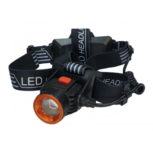 Фонарь на голову  аккумуляторный 8068-Р70 (мощный диод Р70, 2 аккумулятора, зарядка USB)