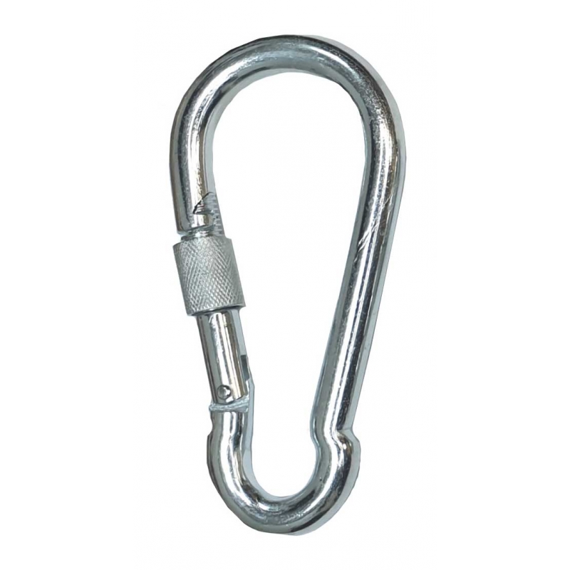 Карабин с винтовой муфтой(фиксатором) 7мм/7см