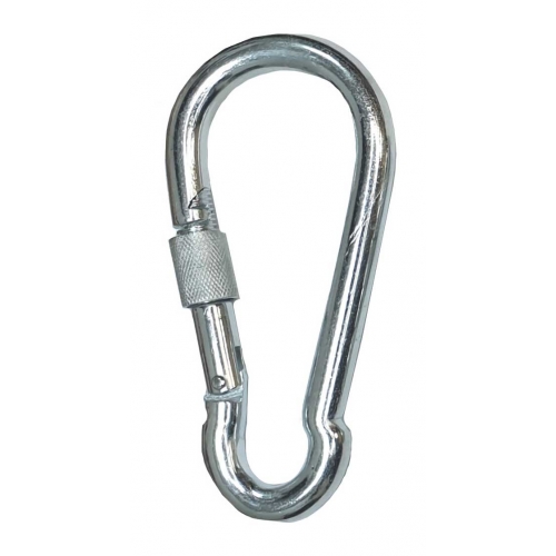 Карабин с винтовой муфтой(фиксатором) 4мм/4см