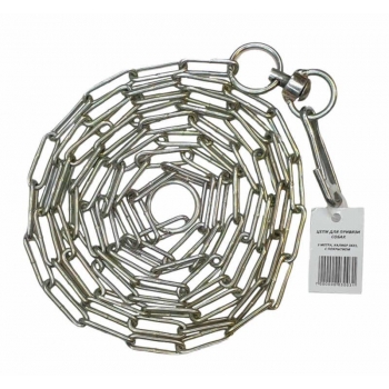 Цепь привязочная с покрытием 3х21(30) желтая 3м