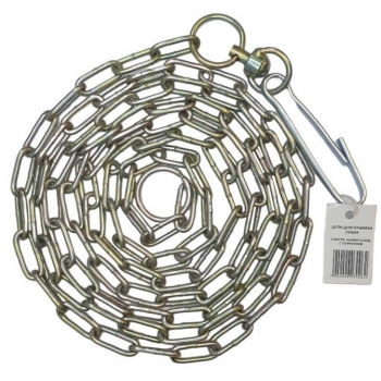 Цепь привязочная с покрытием 3,5х26 желтая 3м