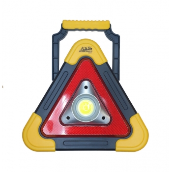 Фонарь (знак) HD6609 дорожно-аварийный аккумуляторный, с Power-Bank и солнечной батареей
