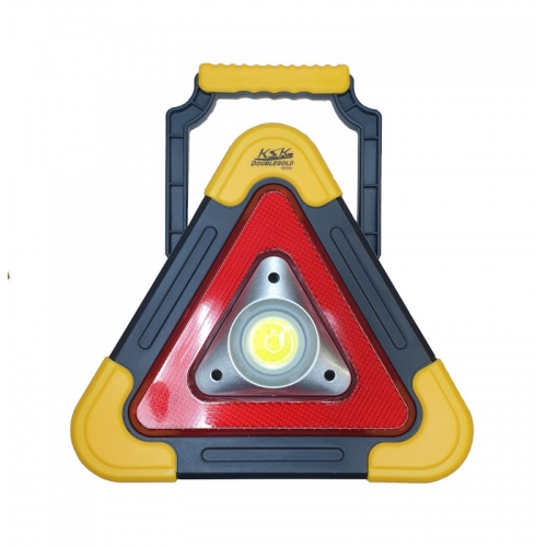 Фонарь (знак) HD6609 дорожно-аварийный аккумуляторный, с Power-Bank и солнечной батареей