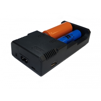 Зарядное устройство HD-8863 на 2 Li-on аккумулятора + выход USB