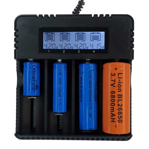 Зарядное устройство HD-8992A с дисплеем на 4 Li-on аккумулятора