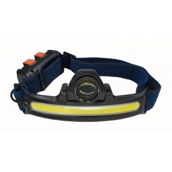 Налобный аккумуляторный фонарь W678-2,  лента СОВ +XPG+ датчик движения