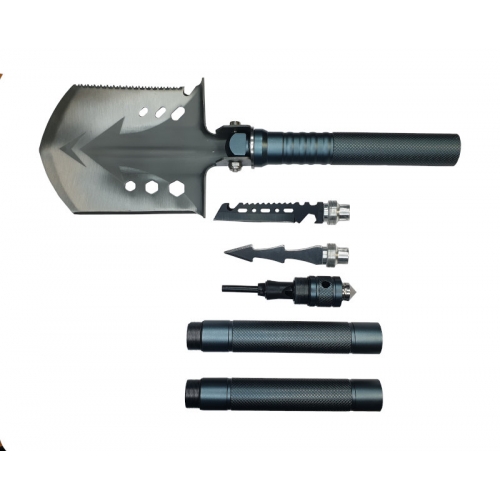 Лопата В3 (набор для выживания) складная, тактическая, многофункциональная (11в1)