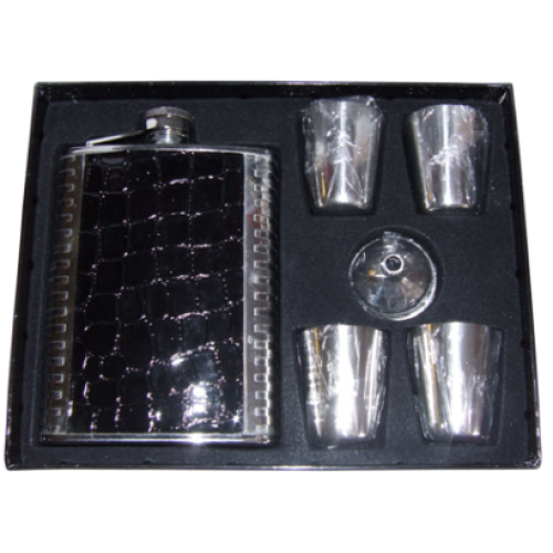 Набор подарочный (фляжка + 4 стак + воронка)