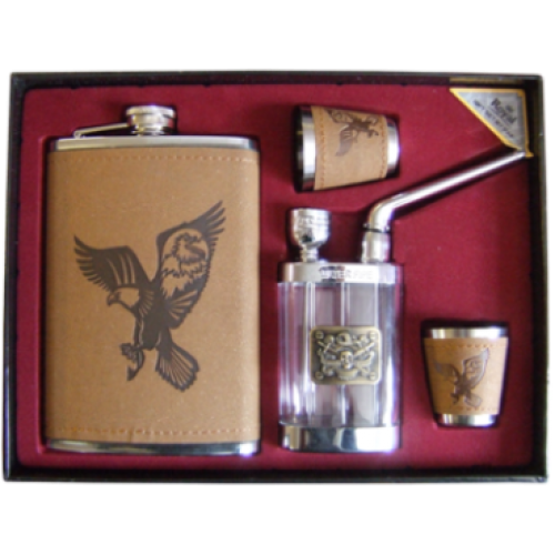 Набор подарочный (Фляжка+стопка+кольян)